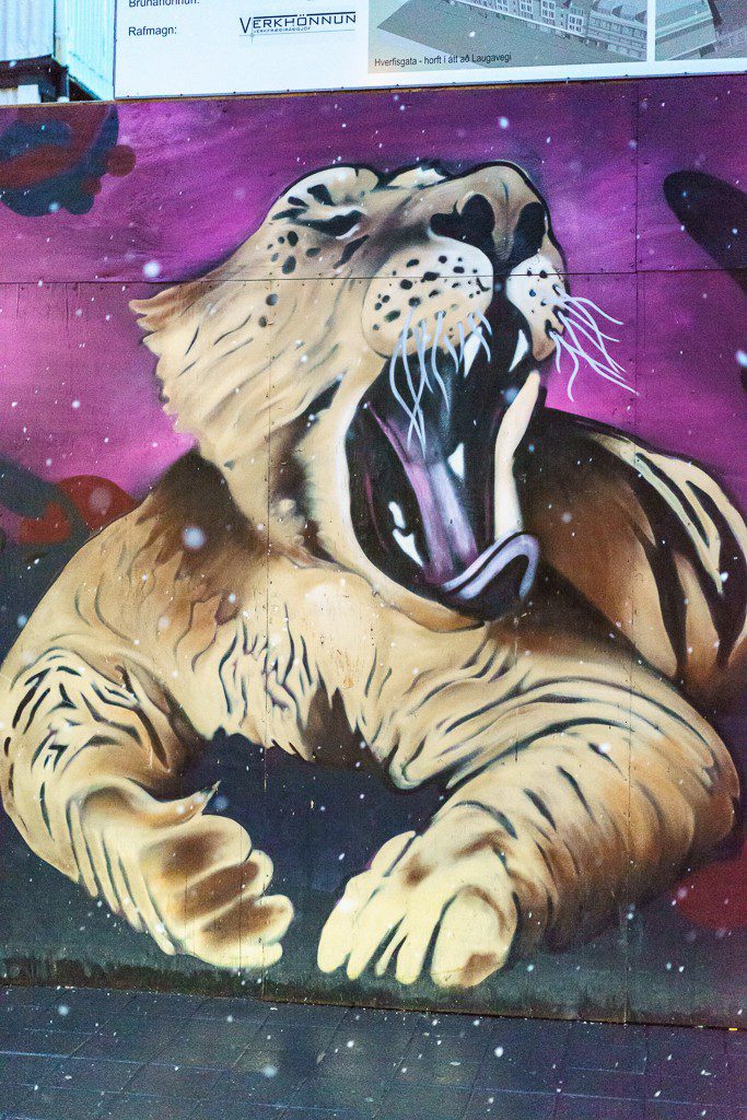 ...and sometimes graffiti is a tiger yawning...