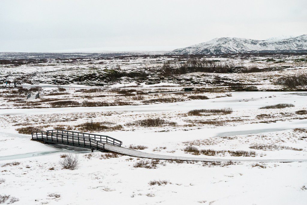 Hiking path and bridge