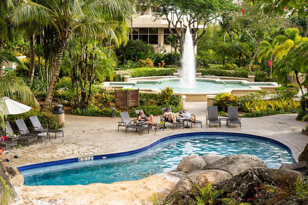 Pool and fountain