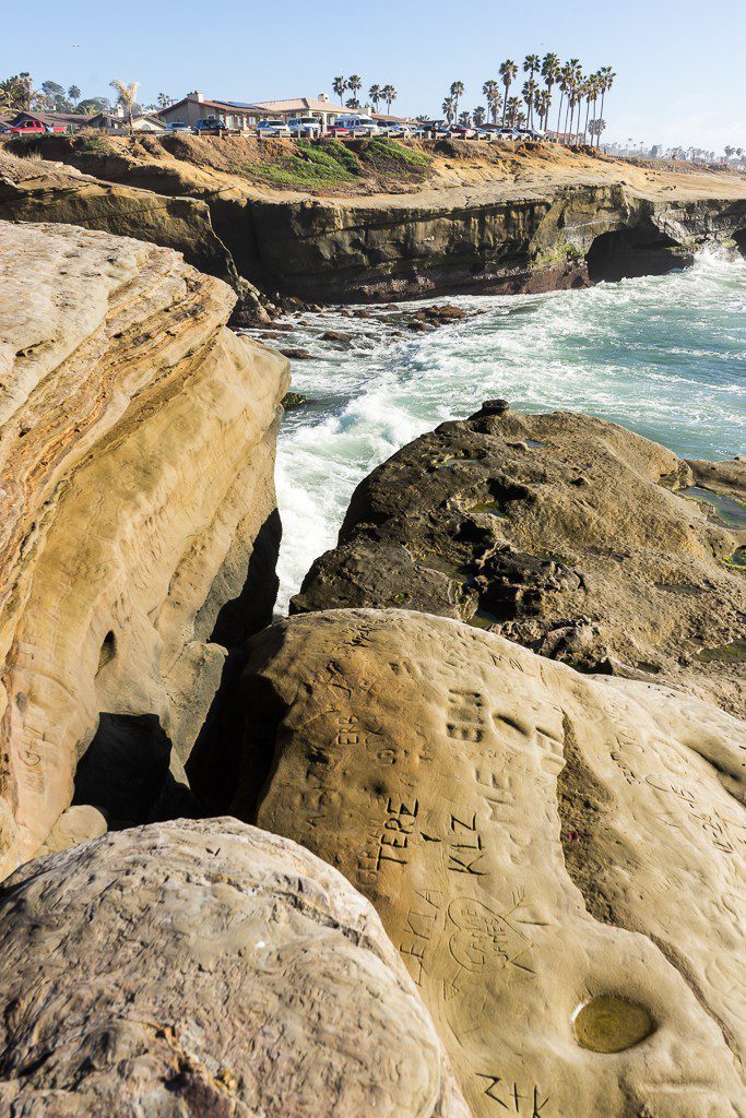 Big rocks.  The surf here does some damage. 