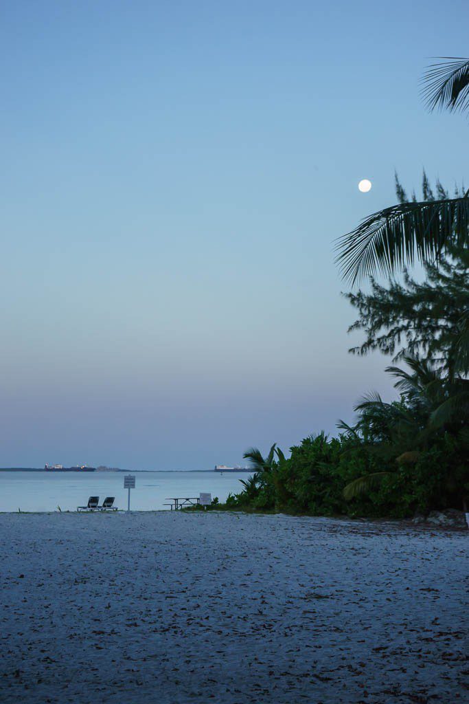 Full moon over the Indian Ocean