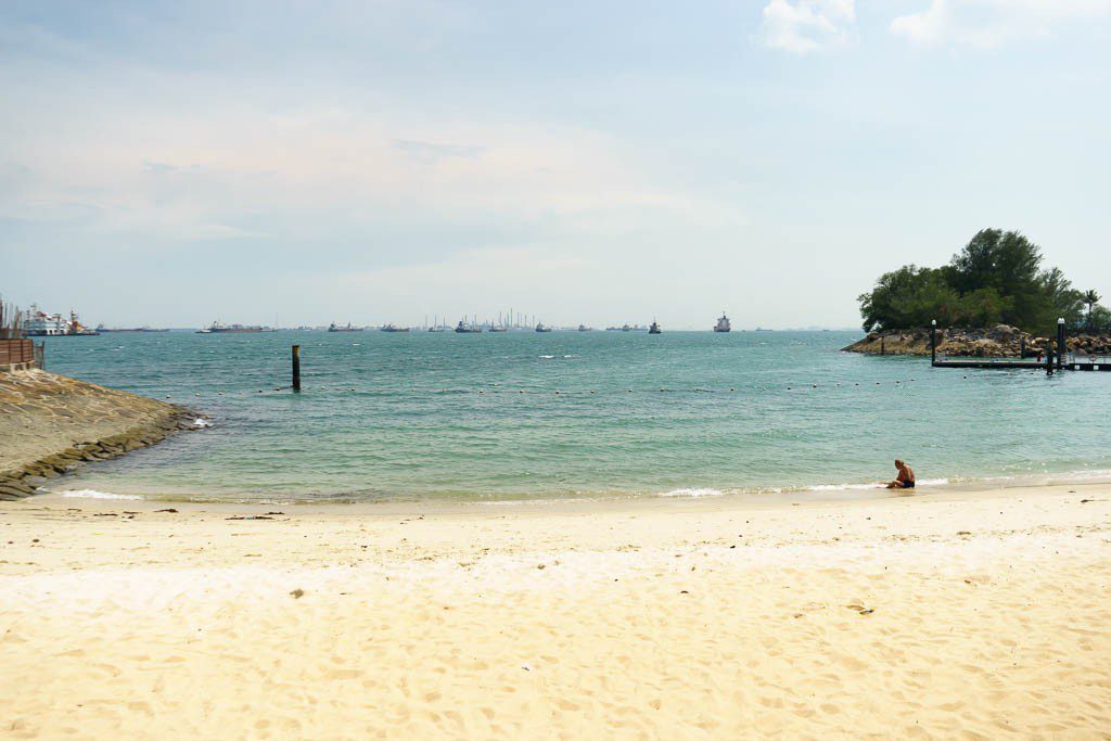 The beach looked nice enough. Too hot for us though!