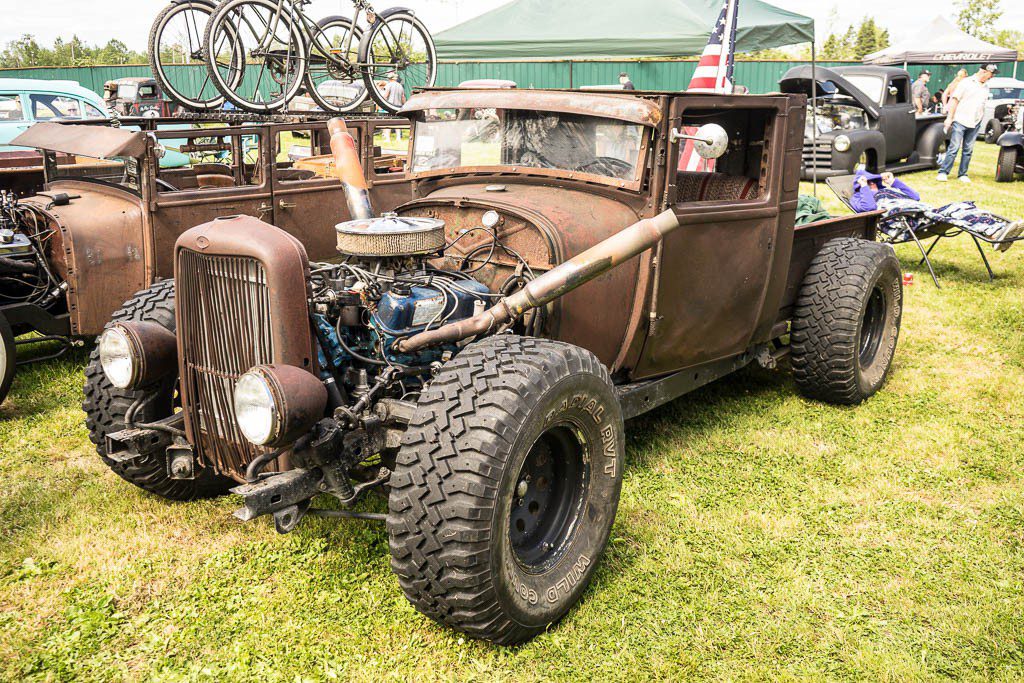 Crazy headers, but I like his offroad tires