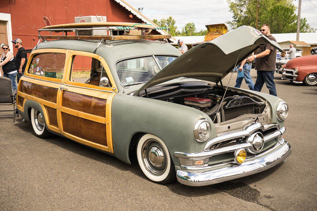 Classic woody surfer wagon