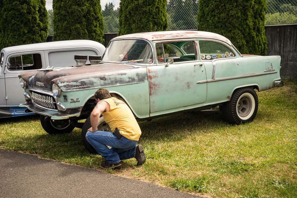 Checking out the wheels