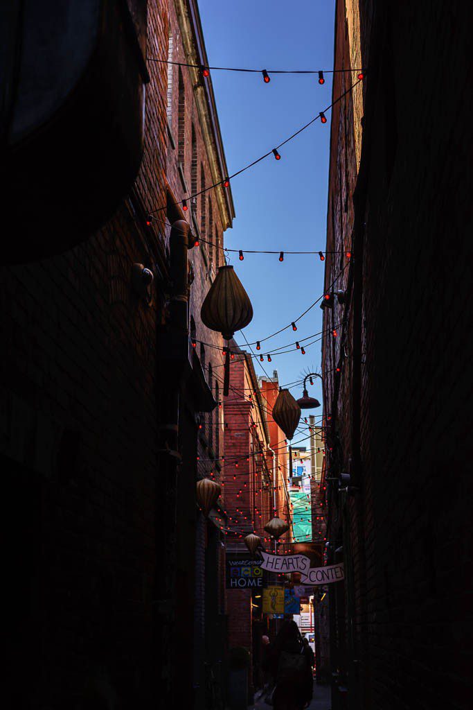 Down the alley