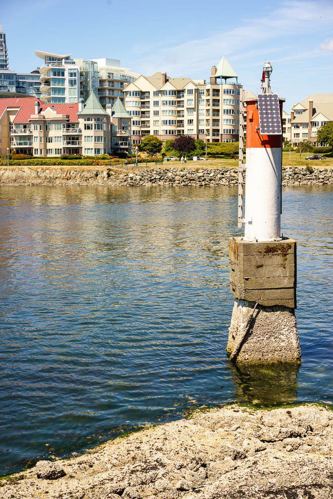 Buildings across the water. We've never been over there!