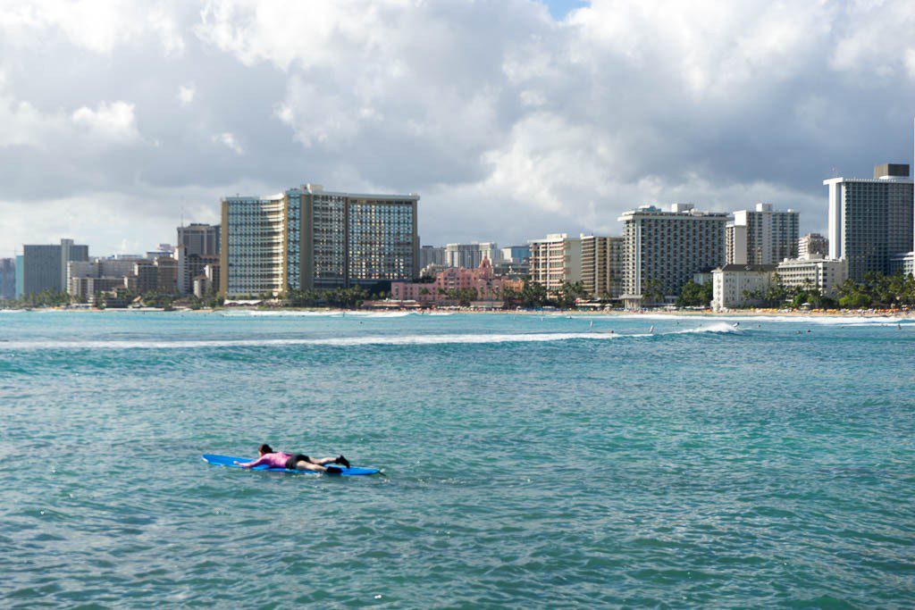 There were herds of surfers out all day.