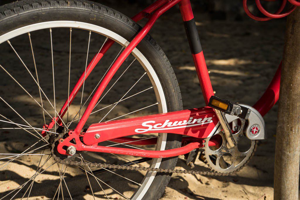 Red bicycle