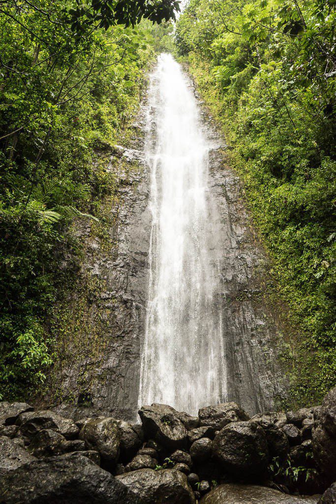 The actual waterfall