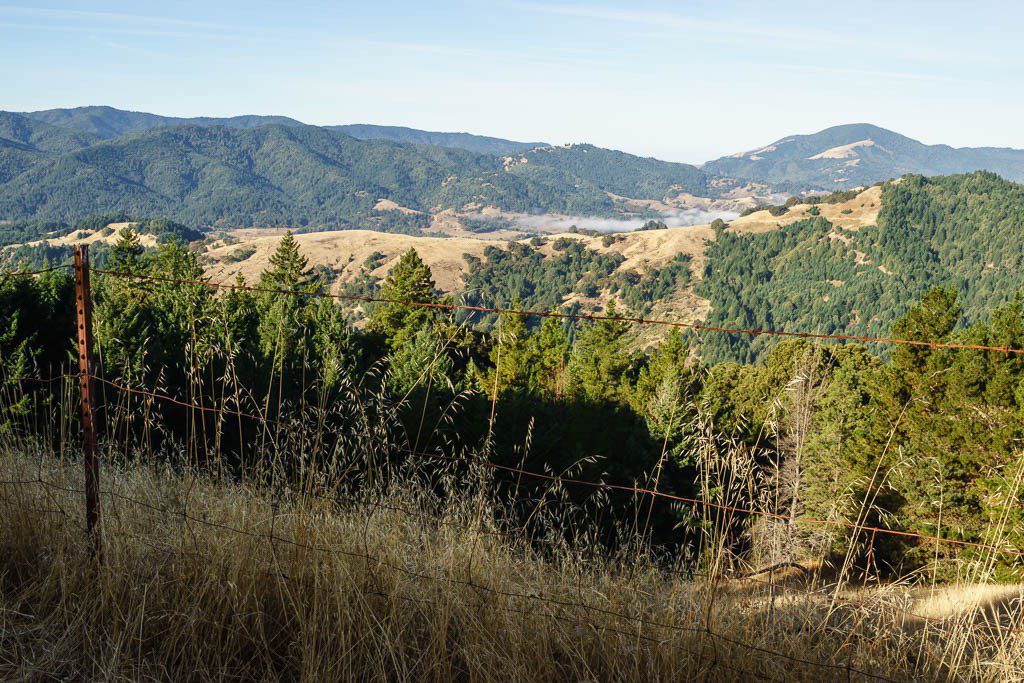 View from the top of one of the ridges