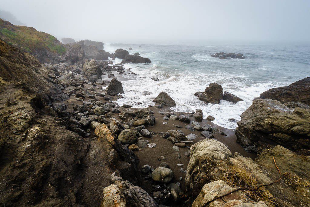 Rocky California coast line