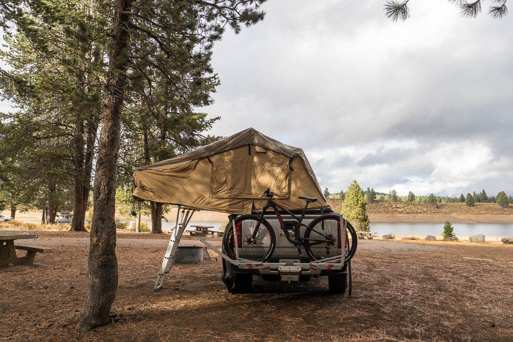 Our tent all set up