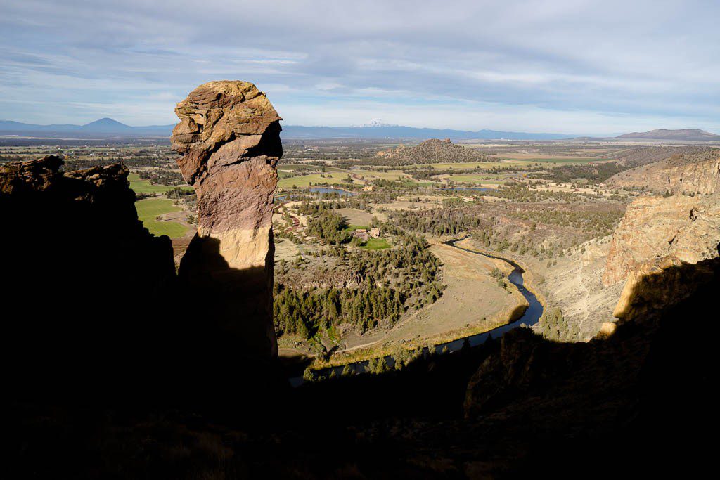 Smith rock silhouette