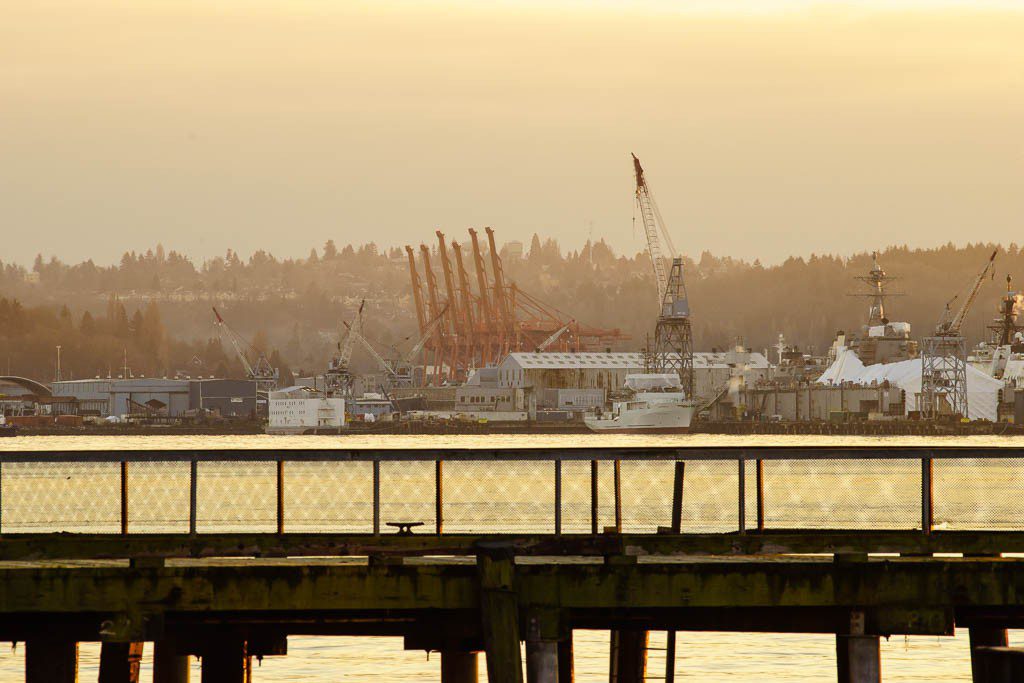 I work on the white barge to the left of the photo.