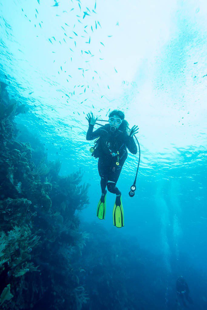 Jason's dive buddy for the day