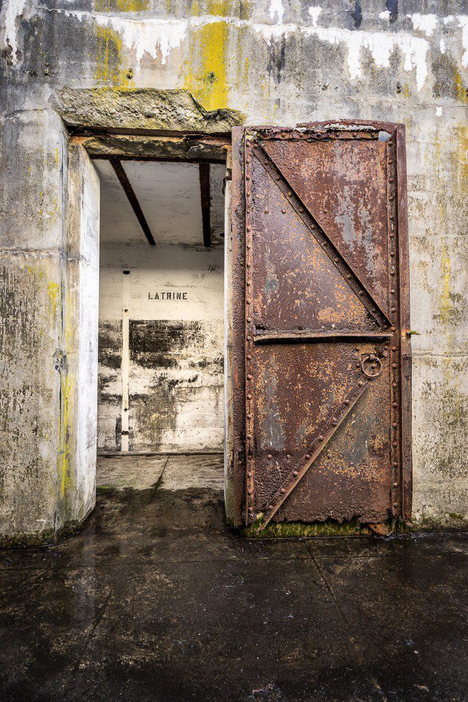 Rusty door. Looks like the bottom part isn't going to seal very well.